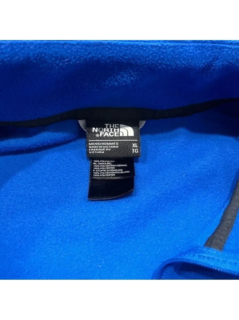 The North Face Men’s Blue Quarter Zip Fleece Top Size XL SKU#C24370